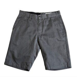 Volcom charcoal gray flat front chino style 10" shorts size 29